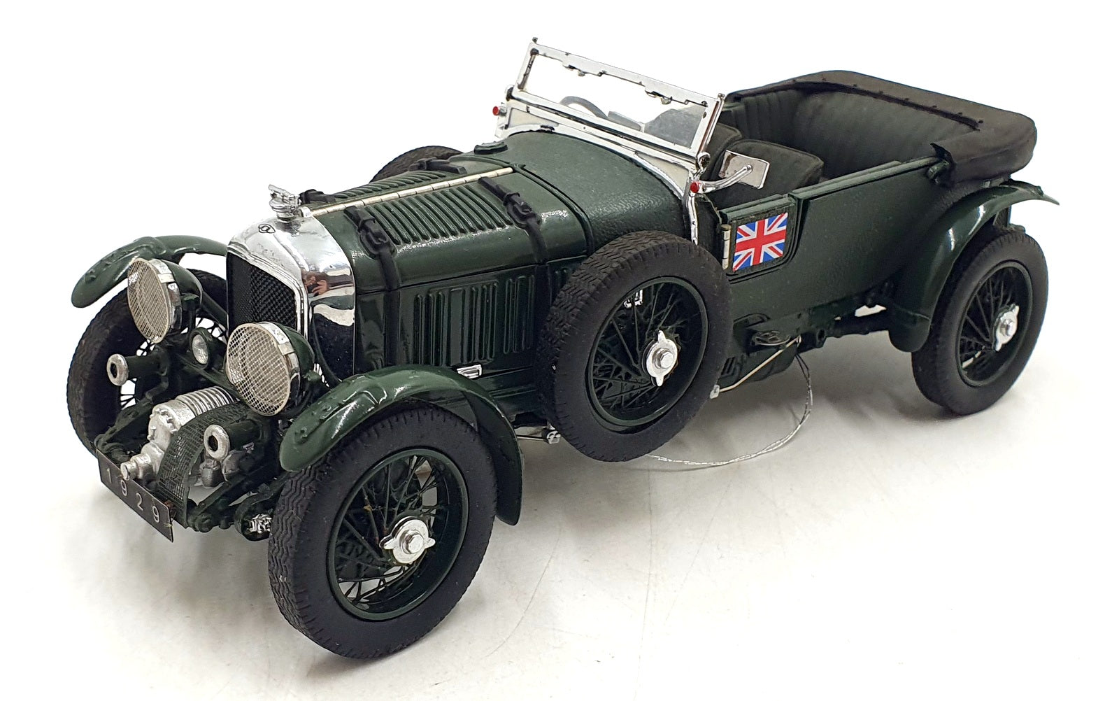 Franklin Mint 1/24 Scale Diecast DC18626L - 1929 Bentley 4.5 Litre Blower Green