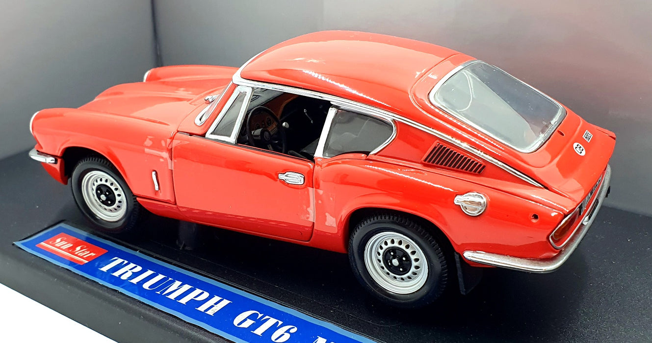 Sun Star 1/18 Scale Diecast 1056 - Triumph GT6 - Orange/Red
