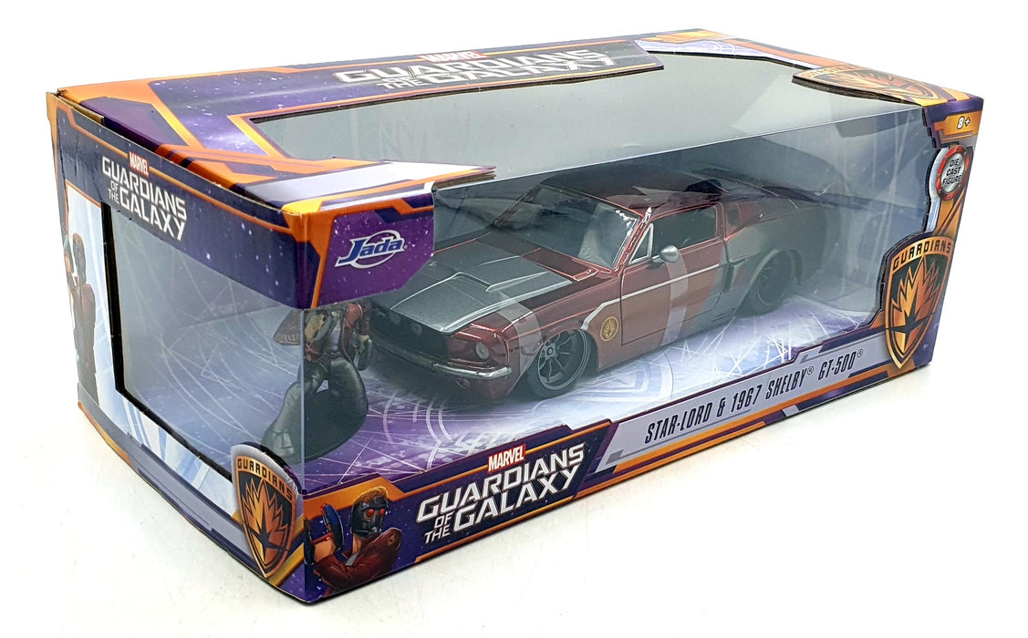 Jada 1/24 Scale 75902 - Star Lord & 1967 Shelby GT-500 - Red/Grey