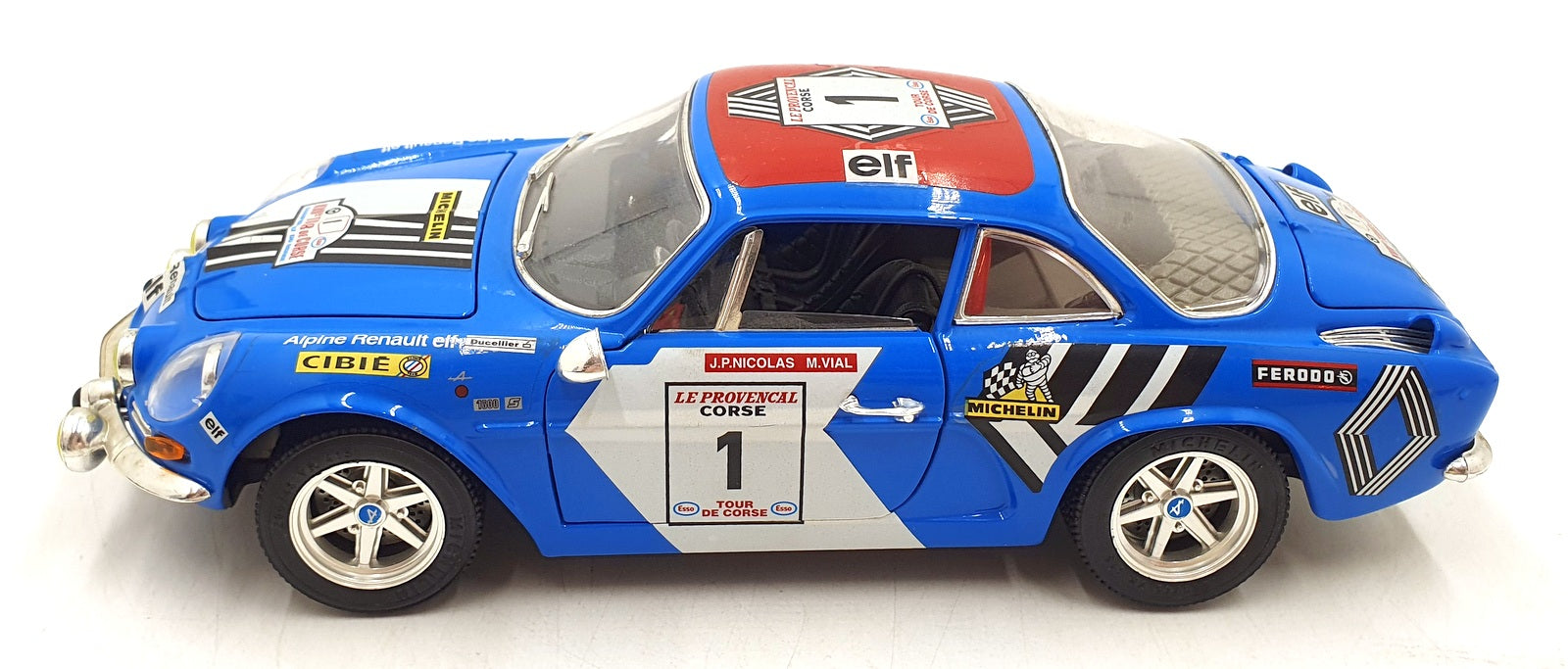 Burago 1/16 Scale Diecast 3391 - Alpine A110 1600S Tour De Corse 1973