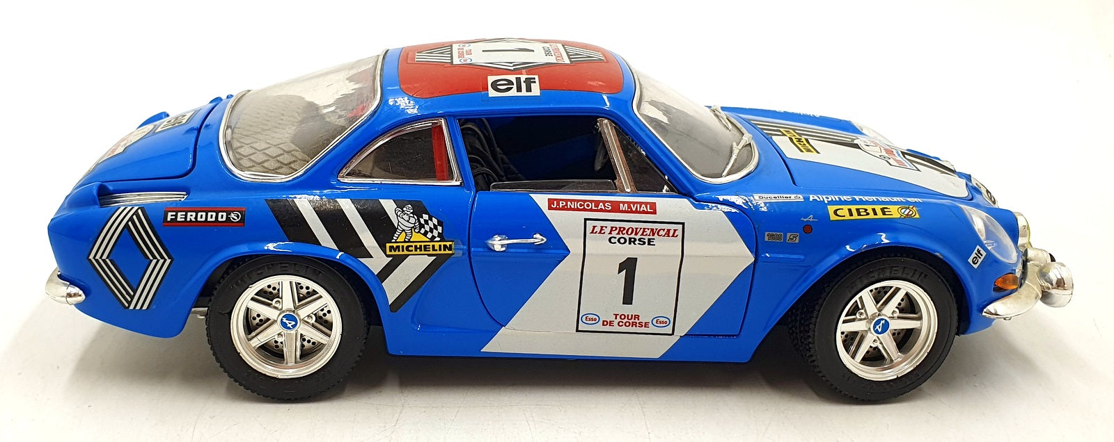 Burago 1/16 Scale Diecast 3391 - Alpine A110 1600S Tour De Corse 1973