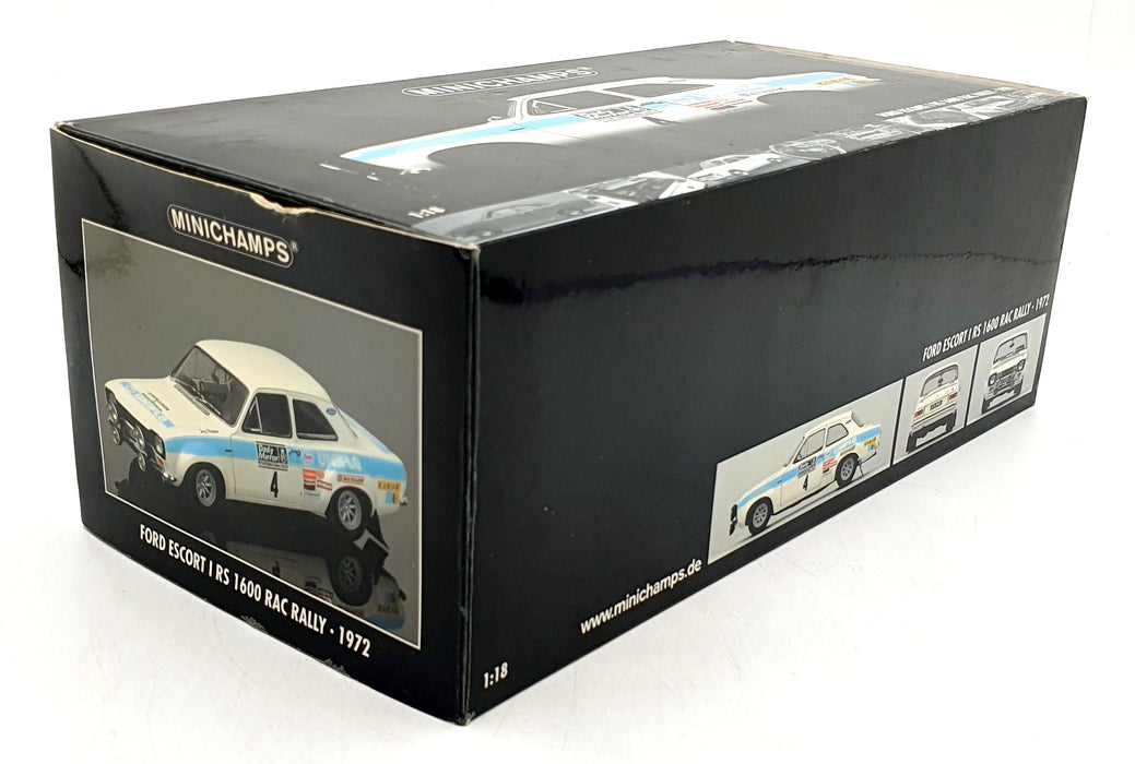 Minichamps 1/18 Scale 100 728104 Ford Escort Mk1 RS 1600 RAC Rally 1972