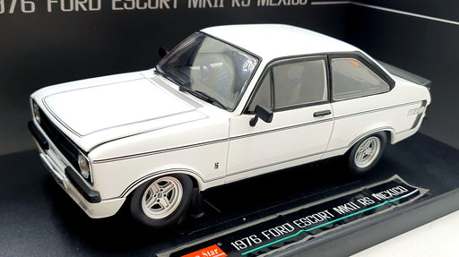 Sun Star 1/18 Scale Diecast 4633R 1976 Ford Escort MKII RS Mexico Diamond White