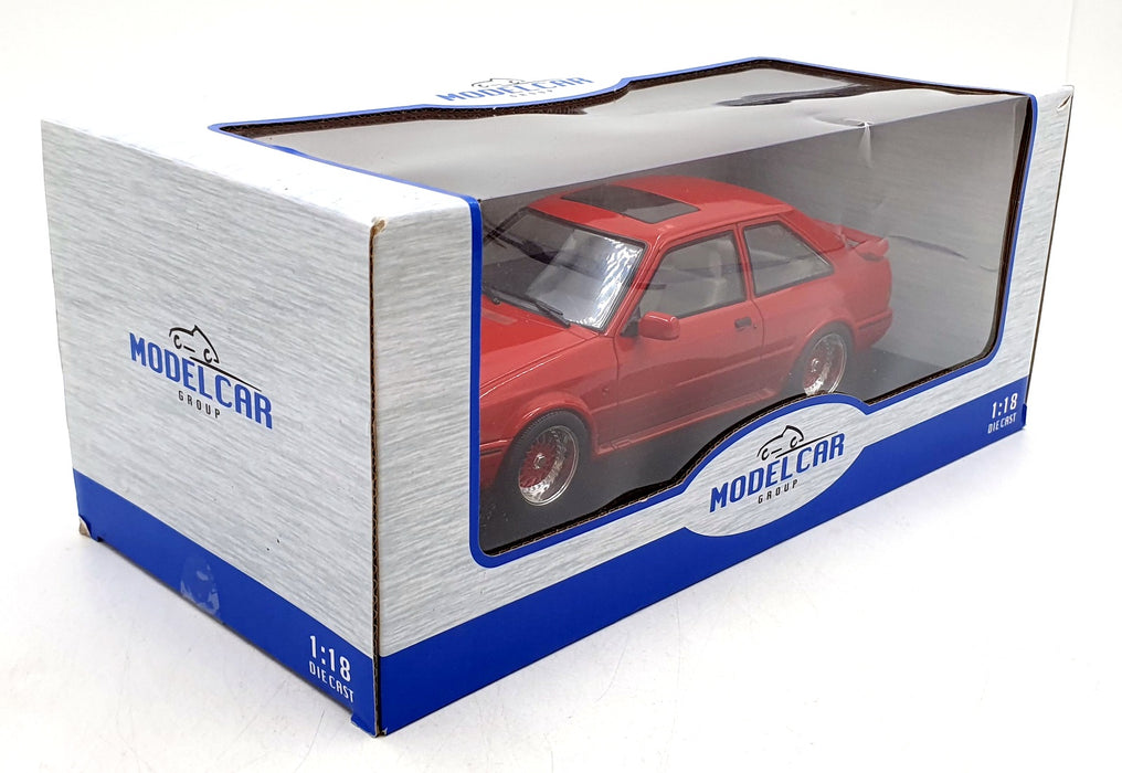 Model Car Group 1/18 Scale Diecast MCG18273 - Ford Escort RS Turbo - Red