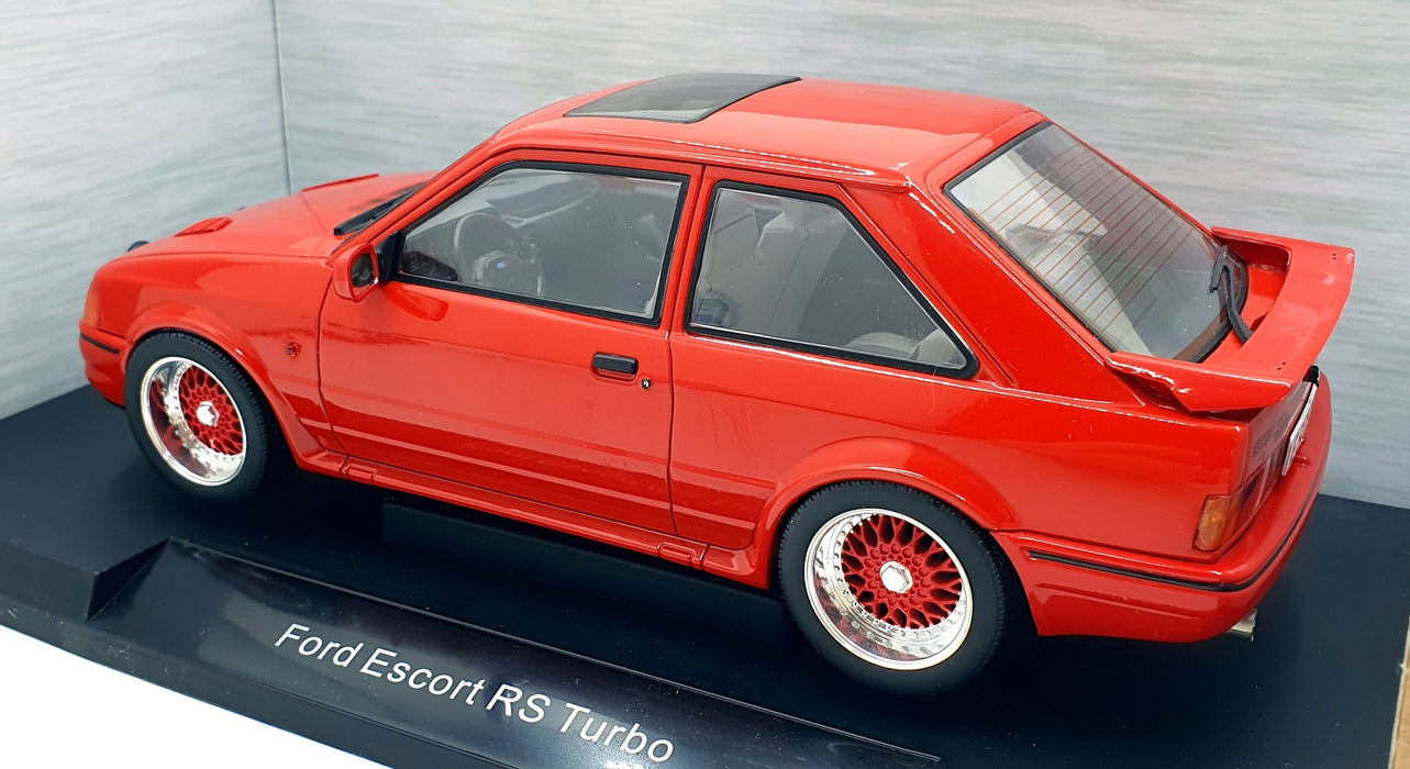 Model Car Group 1/18 Scale Diecast MCG18273 - Ford Escort RS Turbo - Red