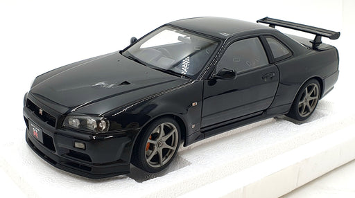 Autoart 1/18 Scale Diecast 77407 - Nissan Skyline Gt-R R34 V-Spec II Black Pearl