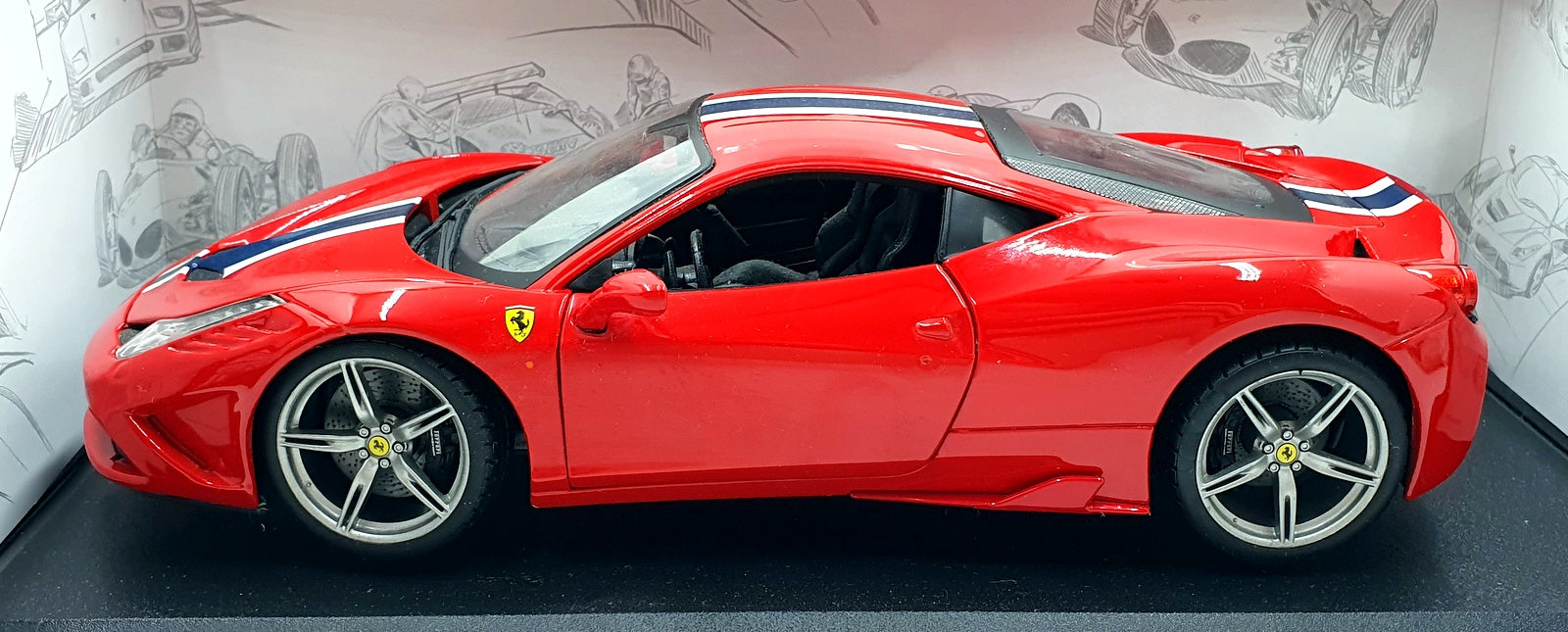 Burago 1/18 Scale Diecast 18-16002 - Ferrari 458 Speciale - Red