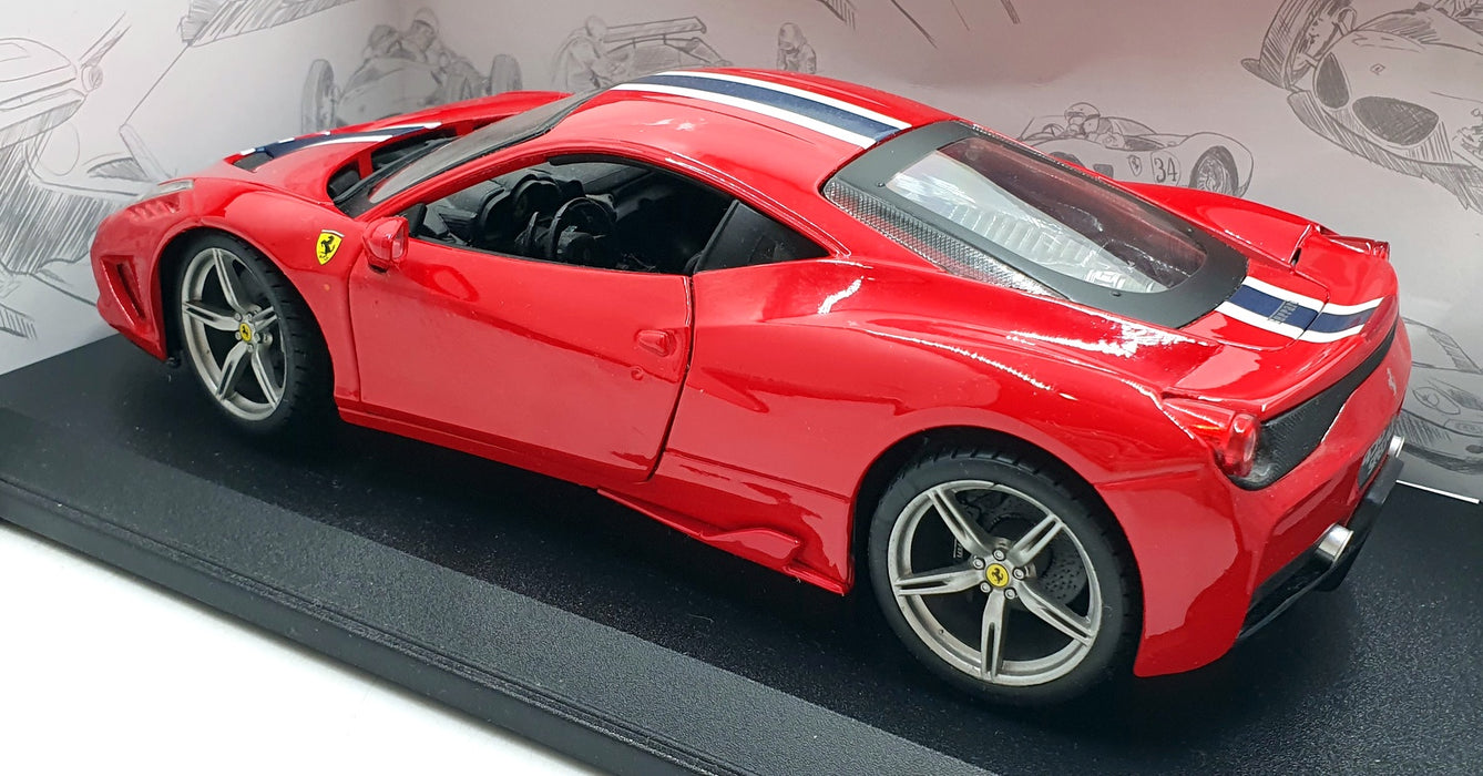 Burago 1/18 Scale Diecast 18-16002 - Ferrari 458 Speciale - Red