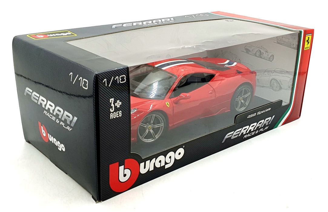 Burago 1/18 Scale Diecast 18-16002 - Ferrari 458 Speciale - Red