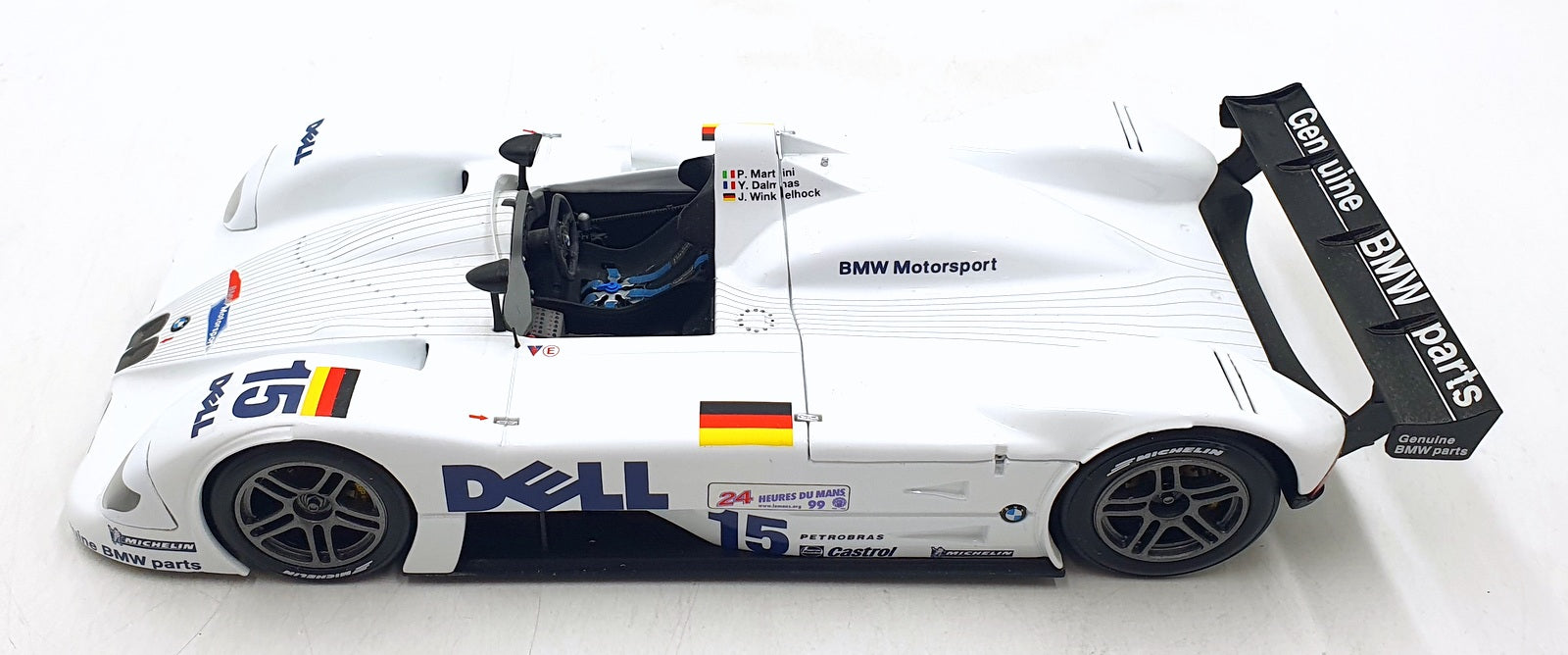 Kyosho 1/18 Scale Diecast 80 43 9 418 135 - BMW V12 LMR 1999 Le Mans 24H #15