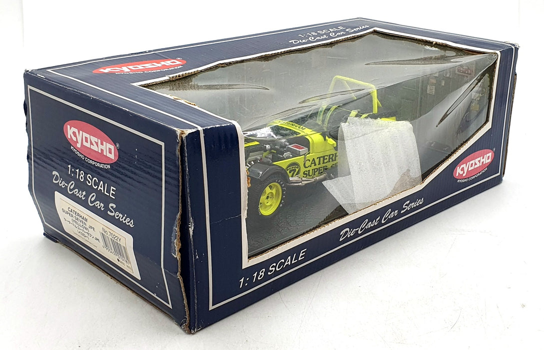 Kyosho 1/18 scale Diecast 7022Y - Caterham Super Seven JPE - Yellow
