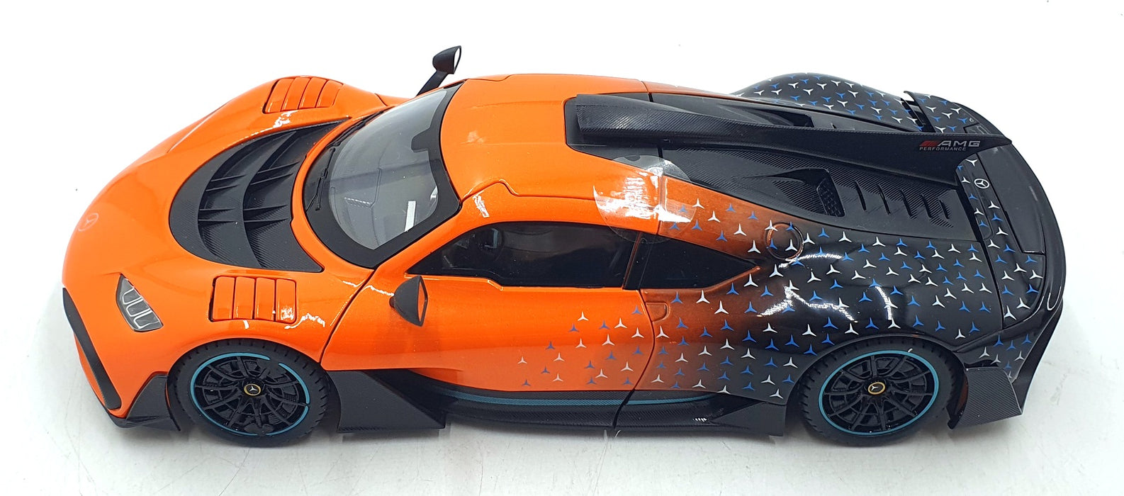 Jinlifang 1/18 Scale Diecast 1901-470 - Mercedes AMG One - Orange/Black