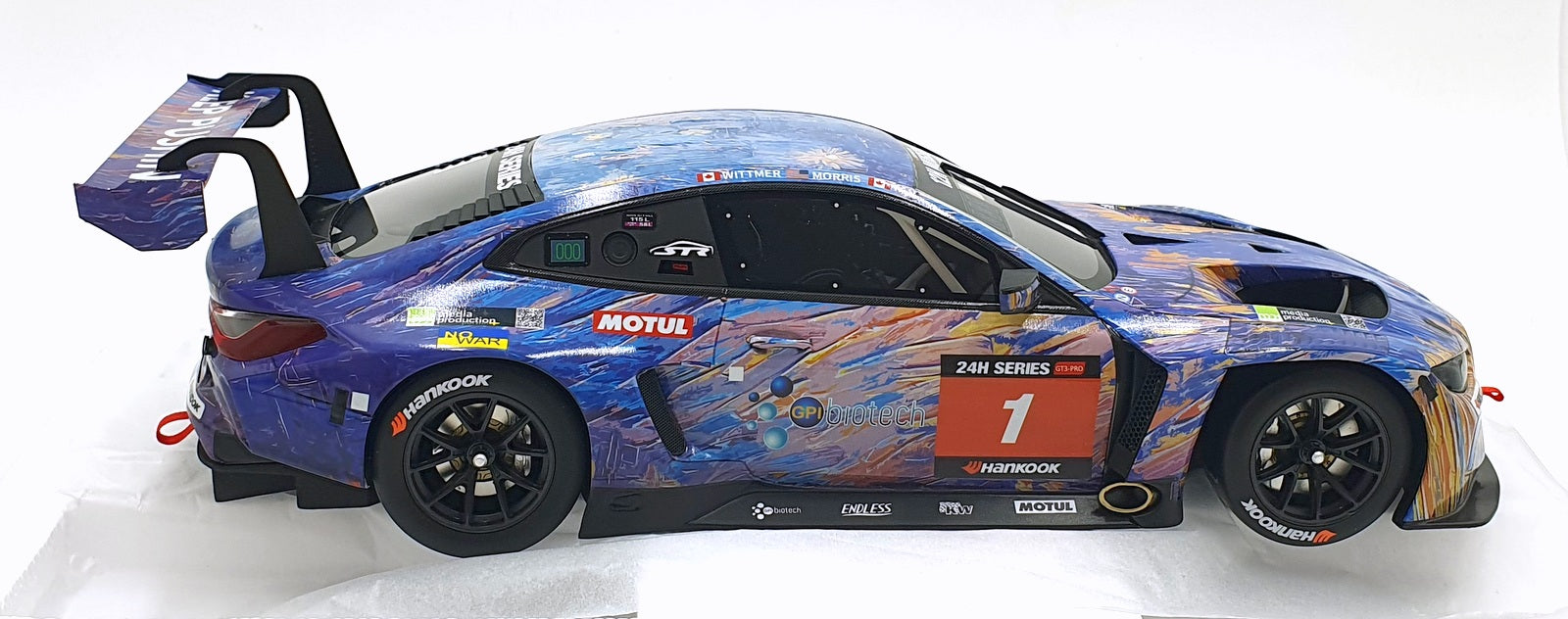 Top Speed 1/18 Scale TS0404 - BMW M4 GT3 #1 ST Racing 2022 Mugello 12H