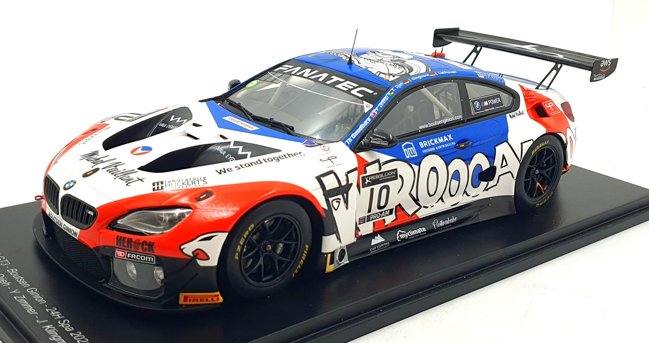 Spark 1/18 Scale 18MV01 - BMW M6 GT3 #10 24h Spa 2021 Vaillante 