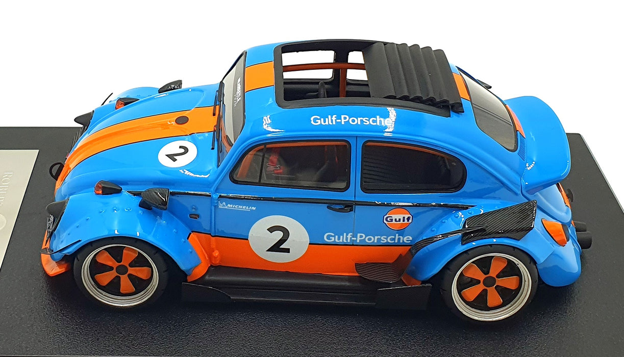 Champion Models 1/18 Scale 131026B - VW Beetle #2 Gulf-Porsche - Blue/Orange