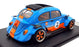 Champion Models 1/18 Scale 131026B - VW Beetle #2 Gulf-Porsche - Blue/Orange