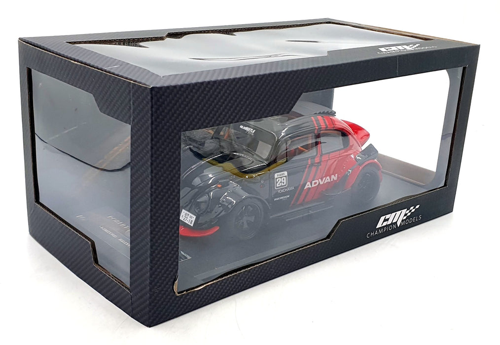 Champion Models 1/18 Scale 131026A - VW Beetle #29 Advan - Black/Red
