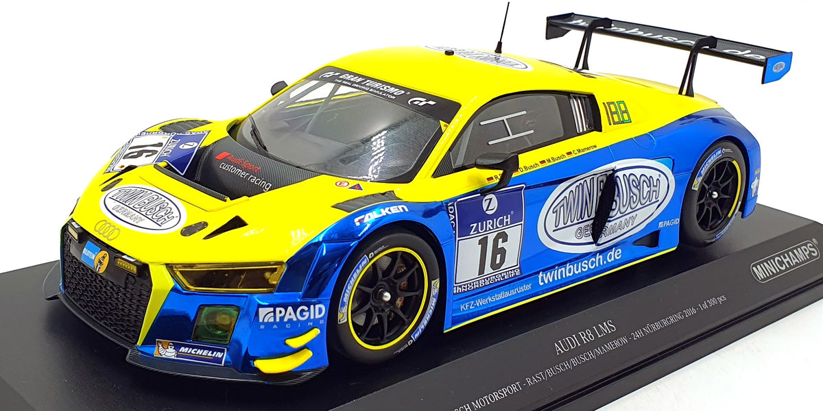 Minichamps 1/18 Scale 155 161116 - Audi R8 LMS Twin Busch