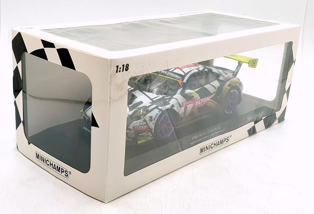 Minichamps 1/18 Scale 153 196008 - Porsche 911 GT3 R 991.2 Iron Force #8 2019