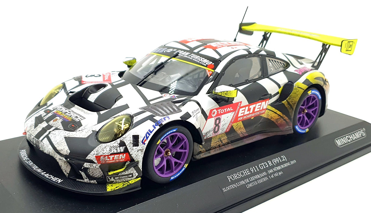 Minichamps 1/18 Scale 153 196008 - Porsche 911 GT3 R 991.2 Iron Force #8 2019