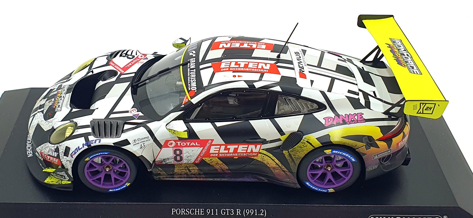 Minichamps 1/18 Scale 153 196008 - Porsche 911 GT3 R 991.2 Iron Force #8 2019