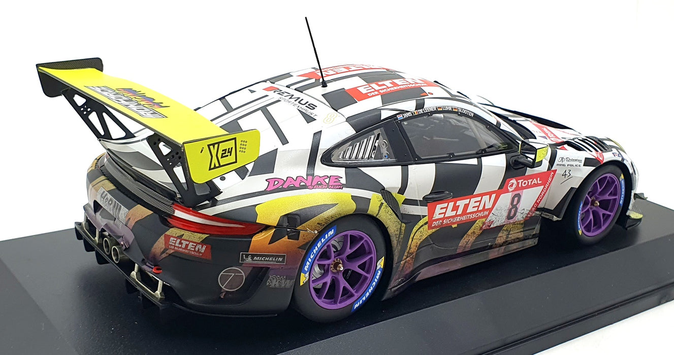 Minichamps 1/18 Scale 153 196008 - Porsche 911 GT3 R 991.2 Iron Force #8 2019