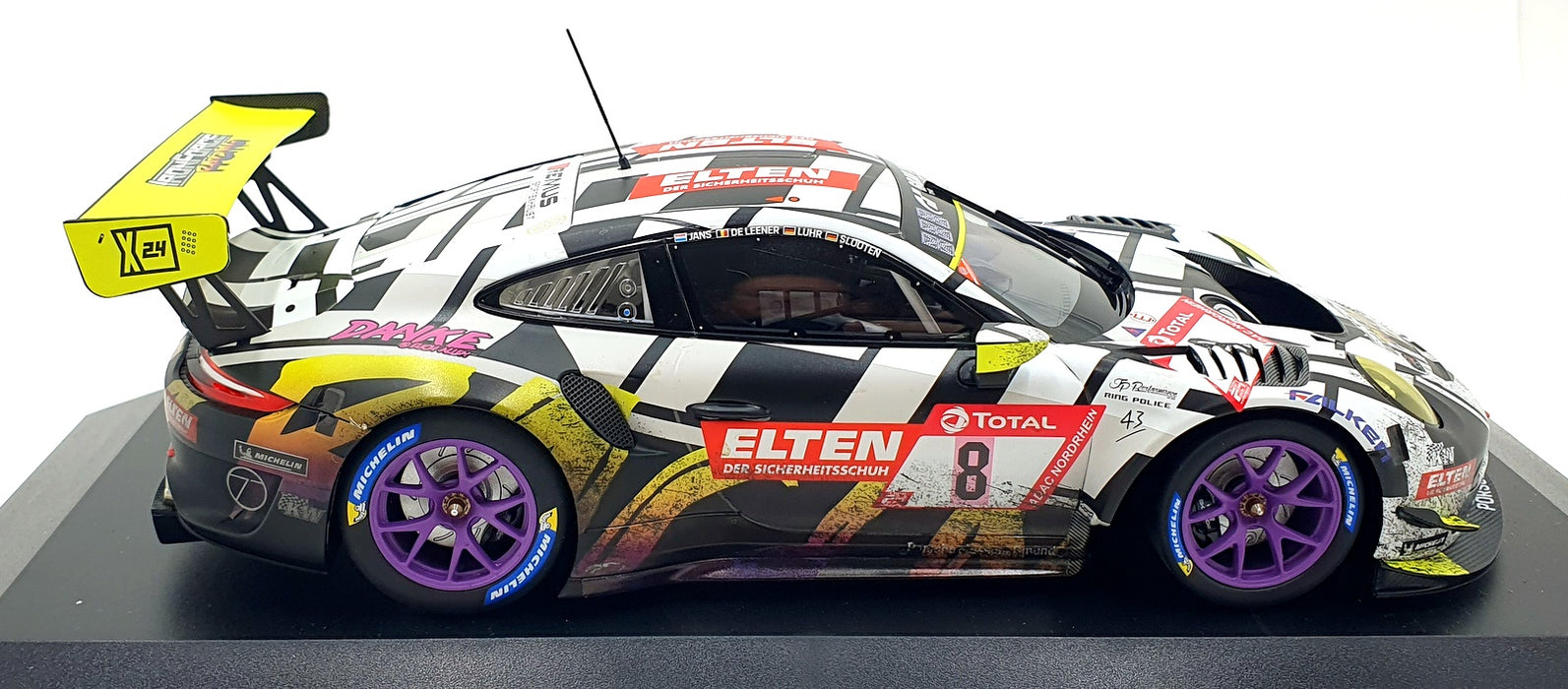 Minichamps 1/18 Scale 153 196008 - Porsche 911 GT3 R 991.2 Iron Force #8 2019