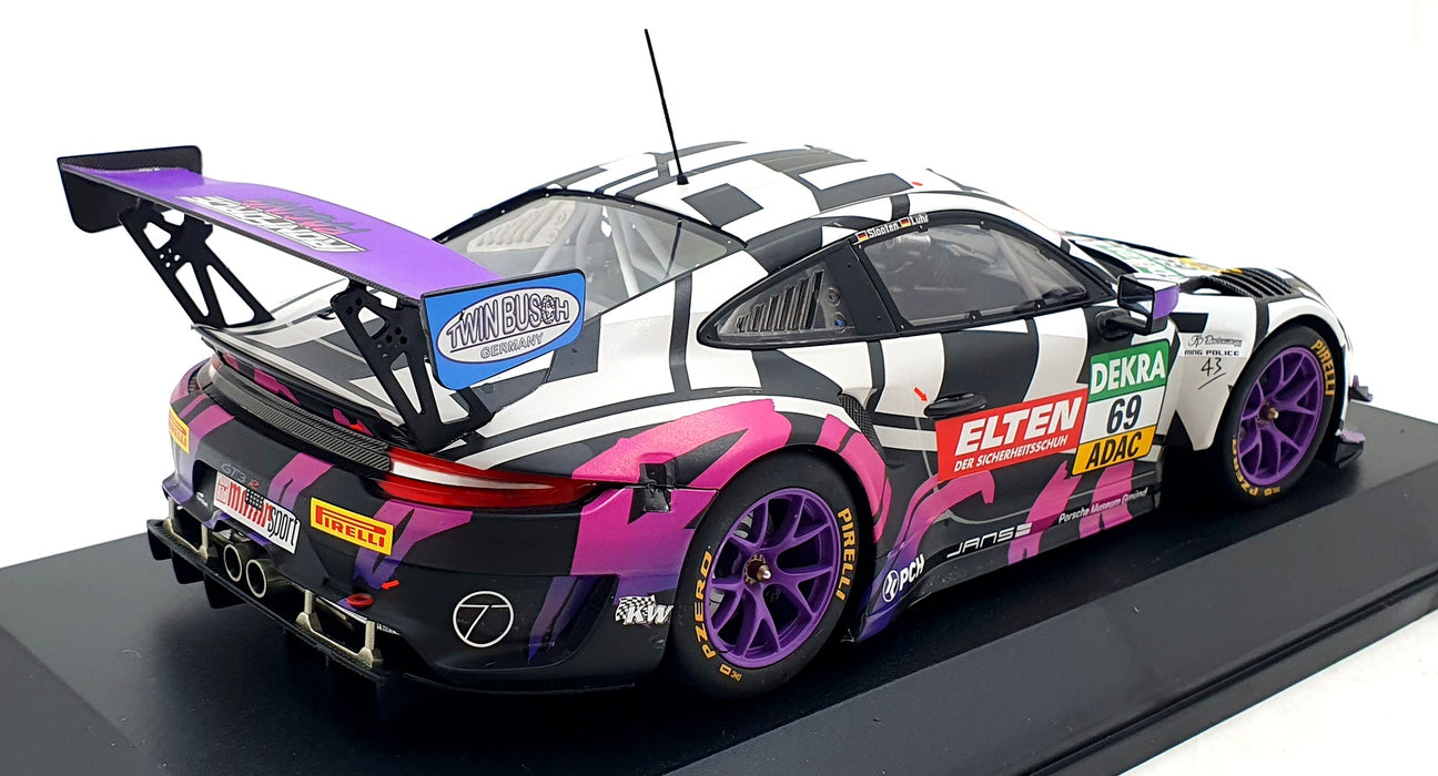 Minichamps 1/18 Scale 153 196069 - Porsche 911 GT3 R 991.2 Iron Force ADAC 2019