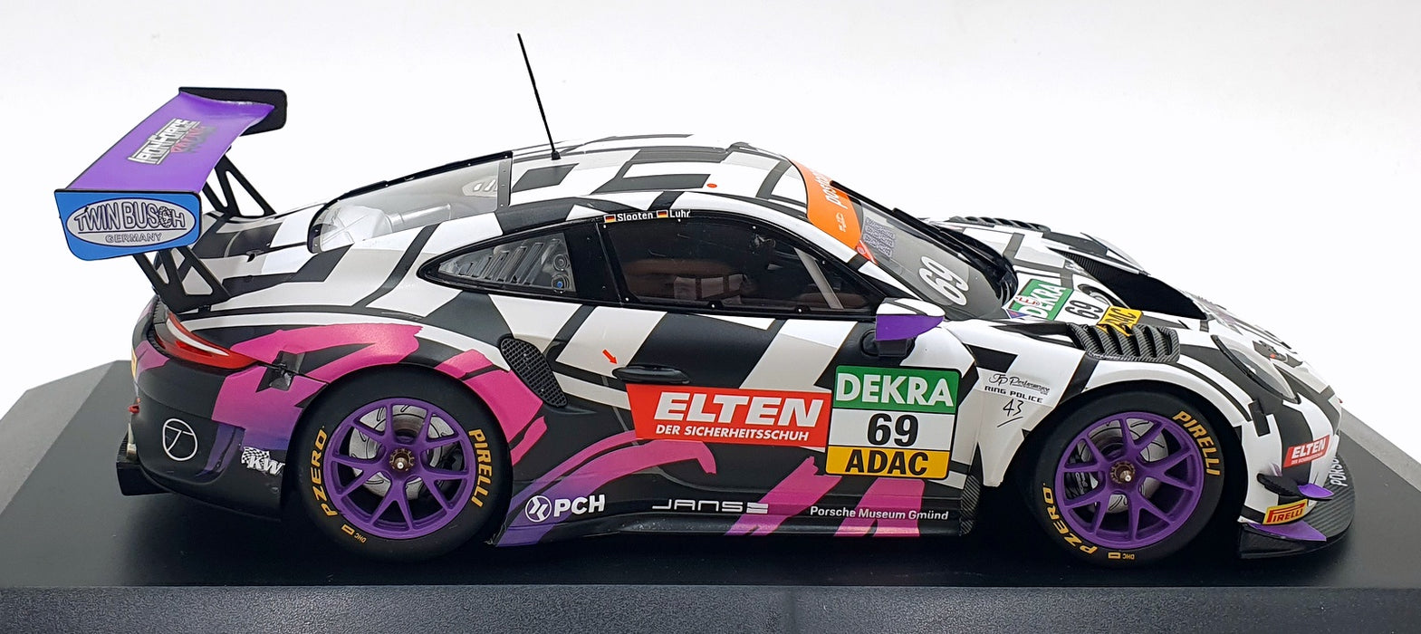 Minichamps 1/18 Scale 153 196069 - Porsche 911 GT3 R 991.2 Iron Force ADAC 2019