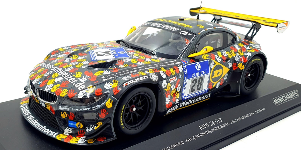Minichamps 1/18 Scale 151 142328 - BMW Z4 GT3 Walkenhorst ADAC