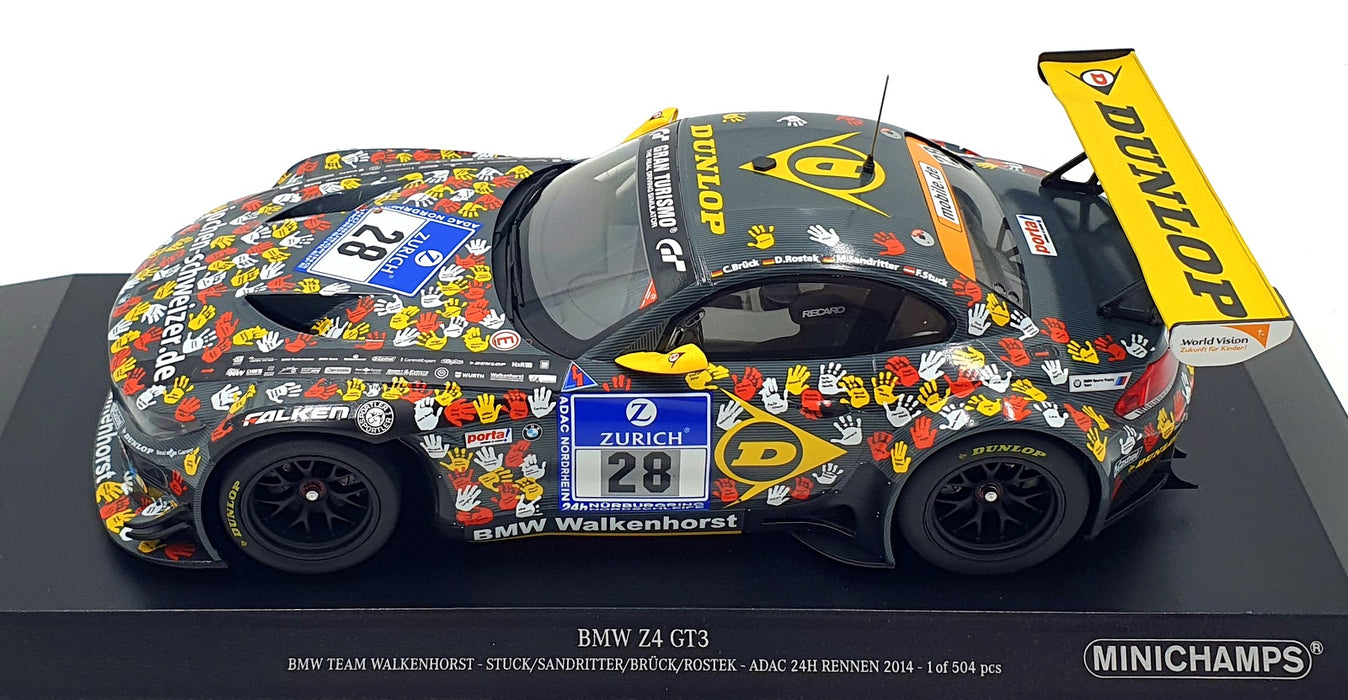 Minichamps 1/18 Scale 151 142328 - BMW Z4 GT3 Walkenhorst ADAC Rennen '14