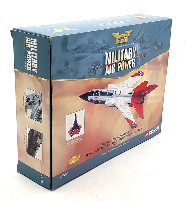 Corgi 1/72 Scale Diecast AA33603 Panavia Tornado GR.1P RAE Bedford 1989