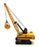 Joal 1/50 Scale Diecast 225 - Caterpillar 225 Digging Crane - Yellow
