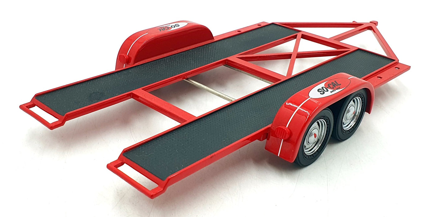 GMP Greenlight 1/18 Scale Diecast Car Trailer 18907 - So Cal Trailer - Red