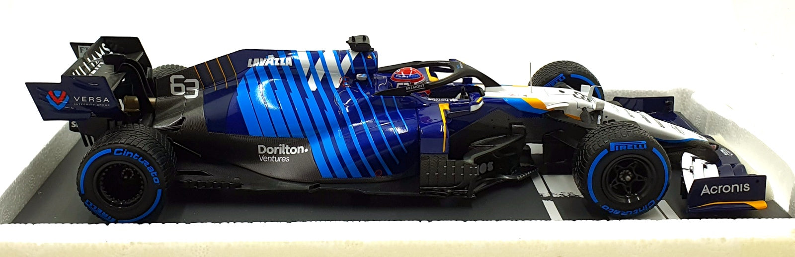 Minichamps 1/18 Scale 117 211363 F1 Williams Mercedes FW43B Belgian 2021 Russel