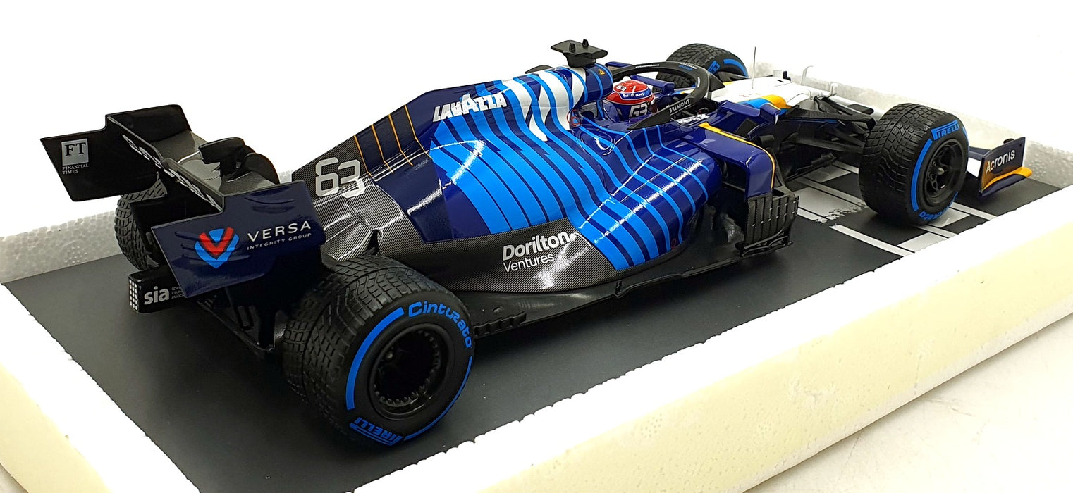 Minichamps 1/18 Scale 117 211363 F1 Williams Mercedes FW43B Belgian 2021 Russel