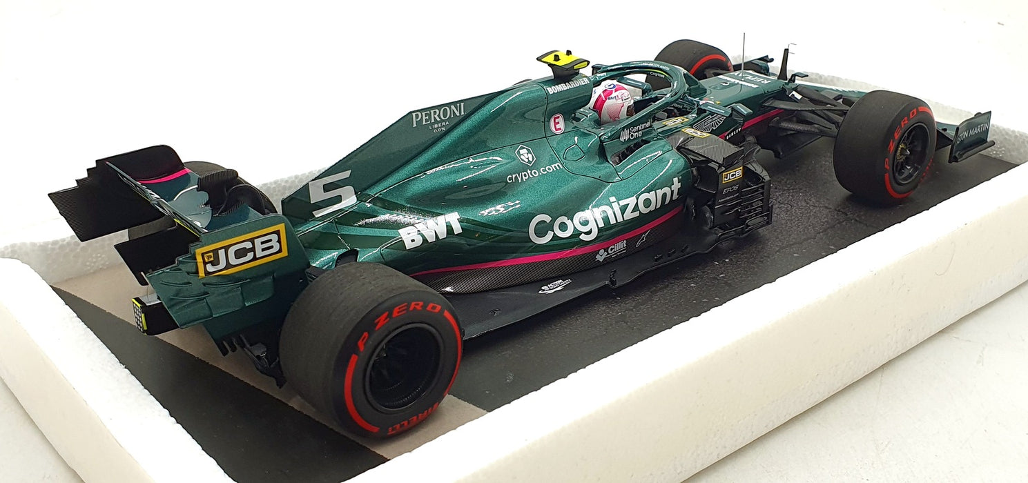 Minichamps 1/18 Scale 117 210705 F1 Aston Martin AMR21 Azerbaijan GP 2021 Vettel