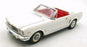Mira 1/18 Scale Diecast 201026B - 1965 Ford Mustang Convertible - White