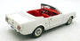 Mira 1/18 Scale Diecast 201026B - 1965 Ford Mustang Convertible - White