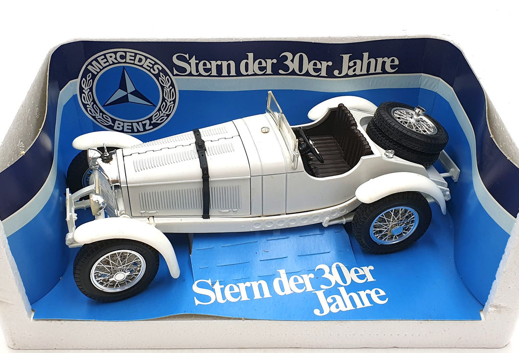 Burago 1/18 Scale 3002 - 1931 Mercedes Benz SSKL - White