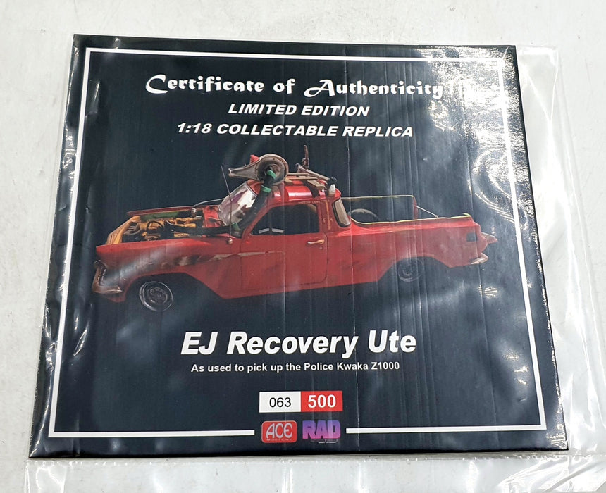 Ace Model Cars 1/18 Scale ACEEJ1 - EJ Holden Ute Pick Up - Red