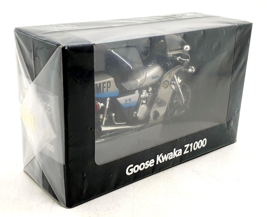 Ace Model Cars 1/18 Scale ACEZ1000 - Goose Kwaka Z1000 Police Bike - Silver