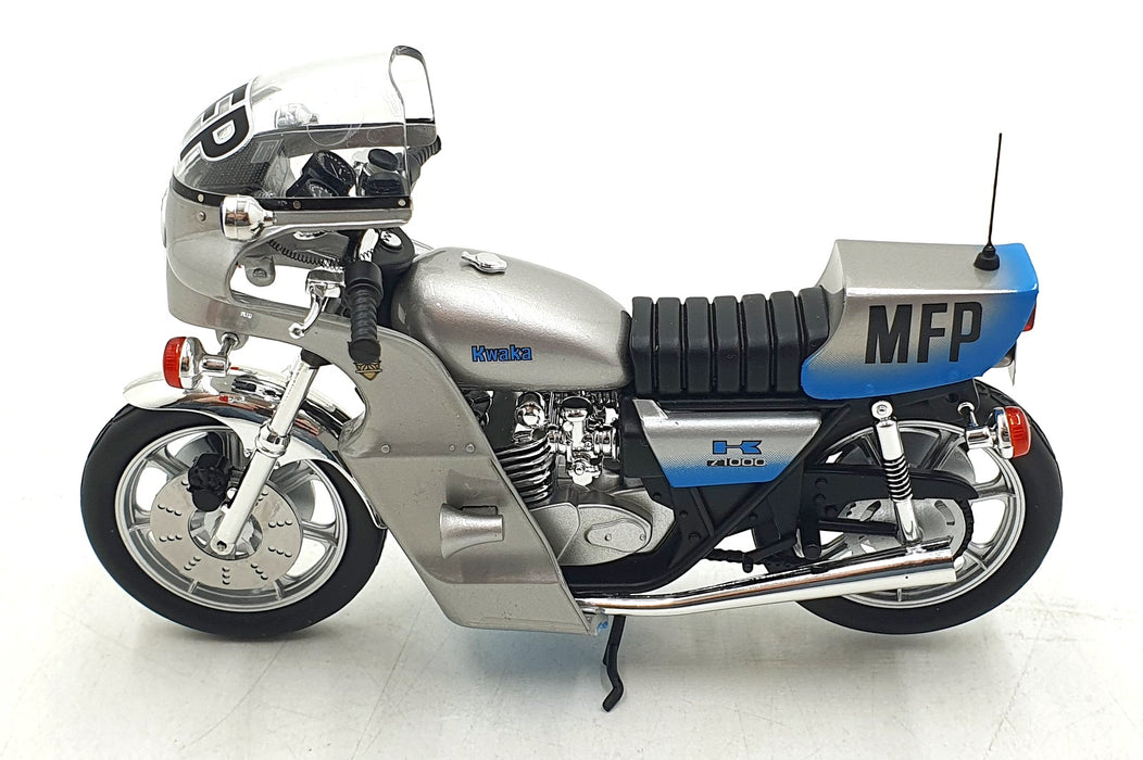 Ace Model Cars 1/18 Scale ACEZ1000 - Goose Kwaka Z1000 Police Bike - Silver