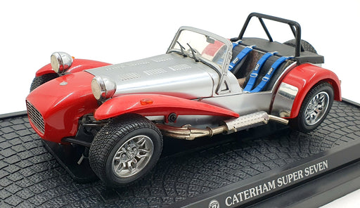 Kyosho 1/18 Scale Diecast 7020R - Caterham Super Seven - Silver/Red