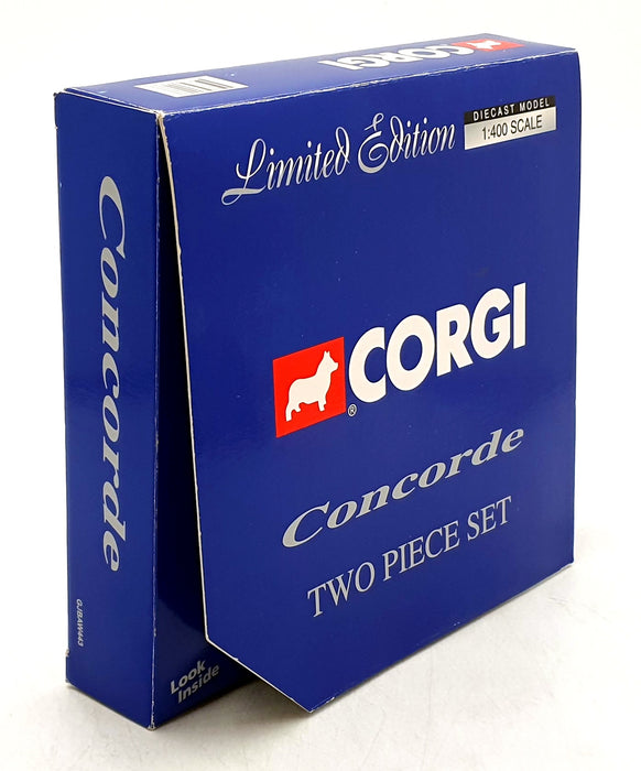 Corgi Gemini Jets 1/400 Scale Diecast GJBAW443 - Concorde Two Piece Set