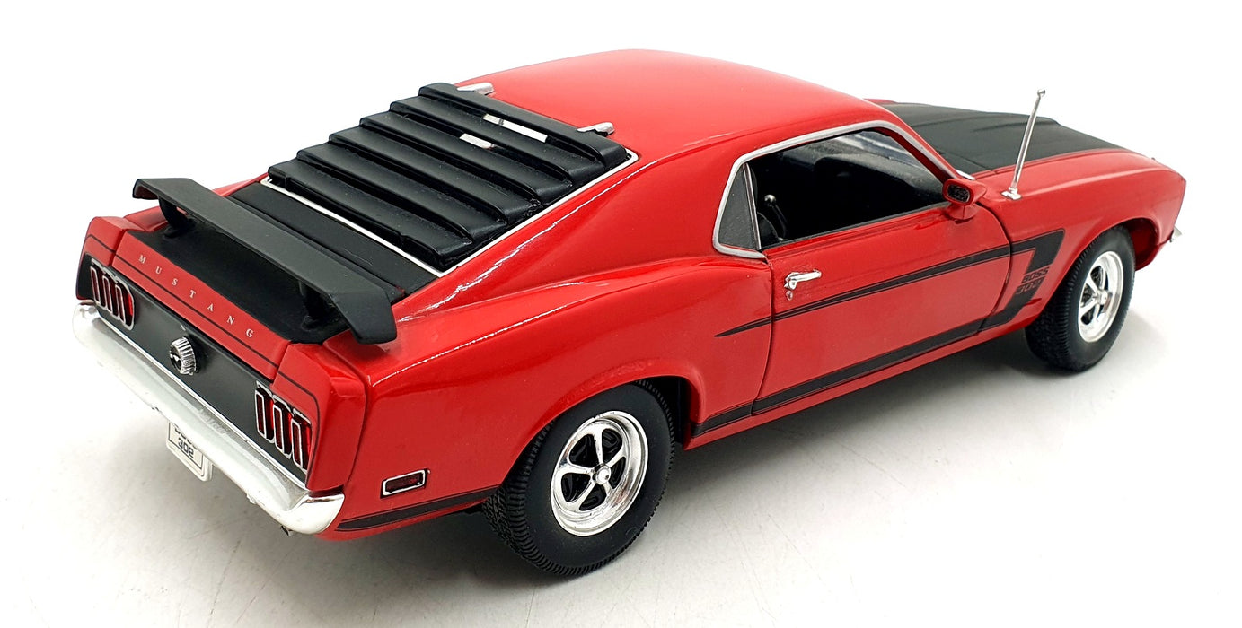 Welly 1/18 Scale Diecast 201026E - 1969 Ford Mustang Boss 302 - Red/Black