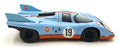 Universal Hobbies 1/18 Scale Diecast 201026D Porsche 917 Le Mans #19 Gulf Livery