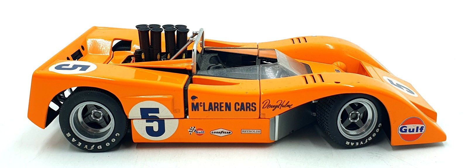 GMP 1/18 Scale 201026J - McLaren M8B High Wing Denny Hulme #5 Orange