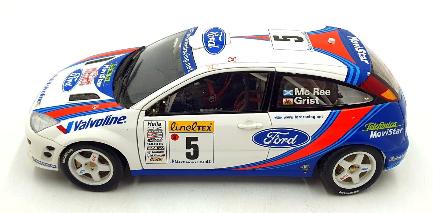 Autoart 1/18 Scale Diecast 201026M - Ford Focus WRC #5 McRae Monte Carlo 2000