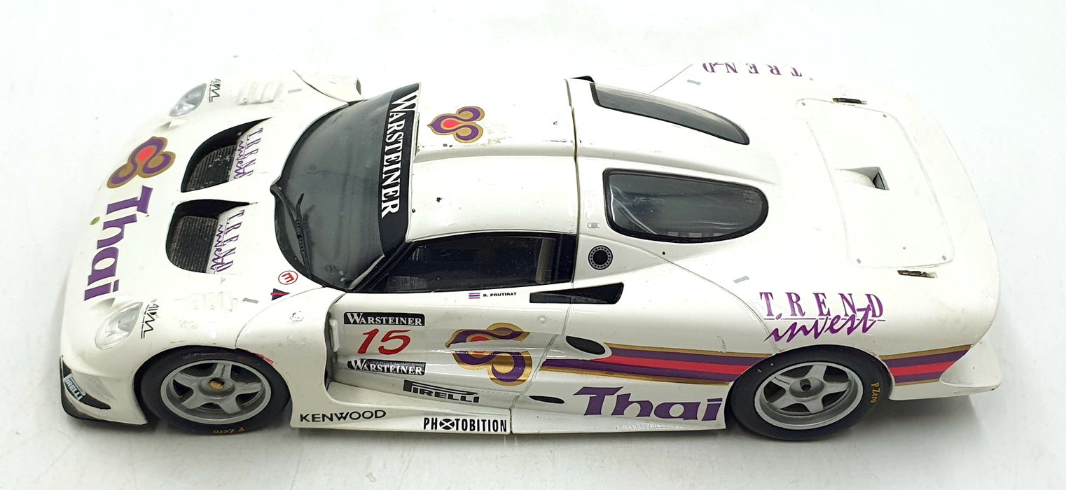 Chrono 1/18 Scale Diecast 201026K - Lotus Elise GT1 #15 Thai - White
